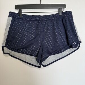 Champion Women's Size XL Blue Gray Vintage Style Sport Shorts